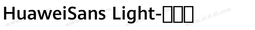 HuaweiSans Light字体转换